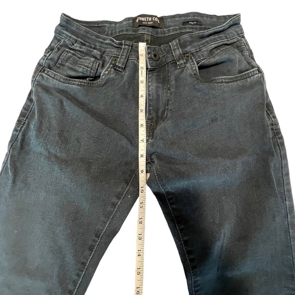 Kenneth Cole Slim Fit Straight Leg Dark Wash Black Mens Jeans 
Size:28X30 - Picture 7 of 10